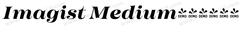 Imagist Medium字体转换